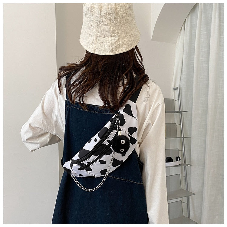 Japanese Cow Pattern Messenger Bag