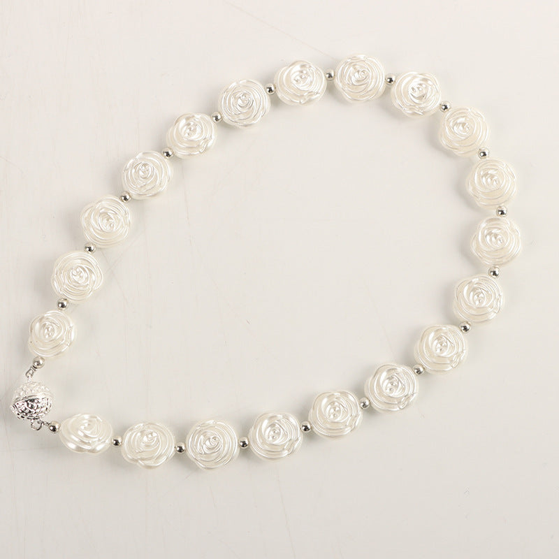 Gold And Silver Pearl Chain Magnetic Snap Bracelet Magnetic Snap