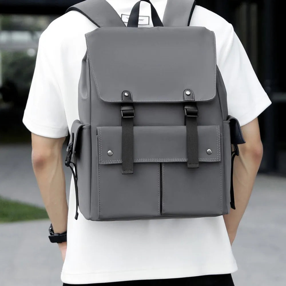 Multi-Pockets Leather Bag