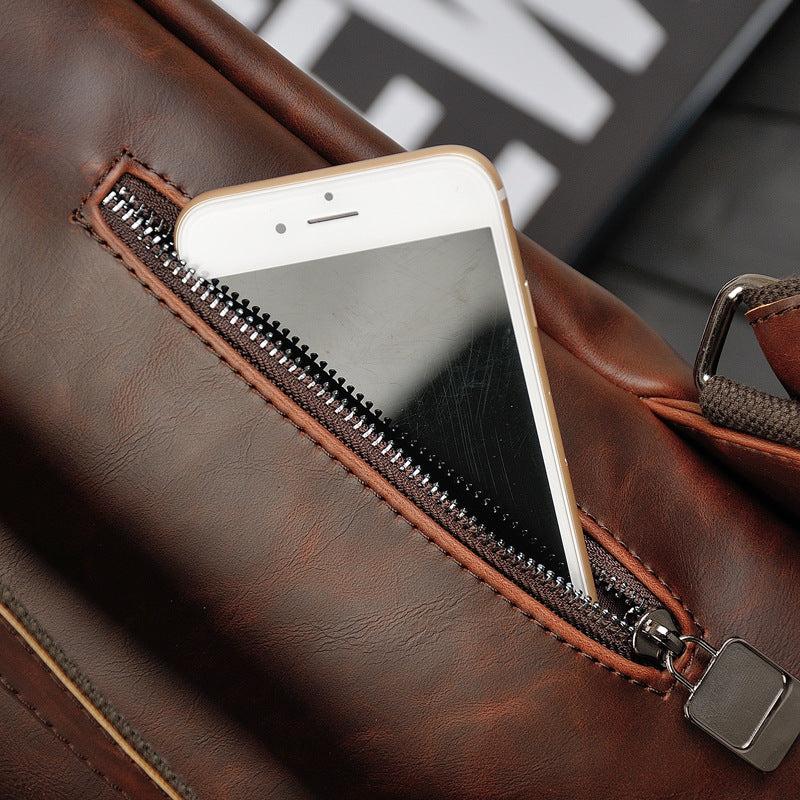 Bagmoda Cowhide Leather Travel Backpack