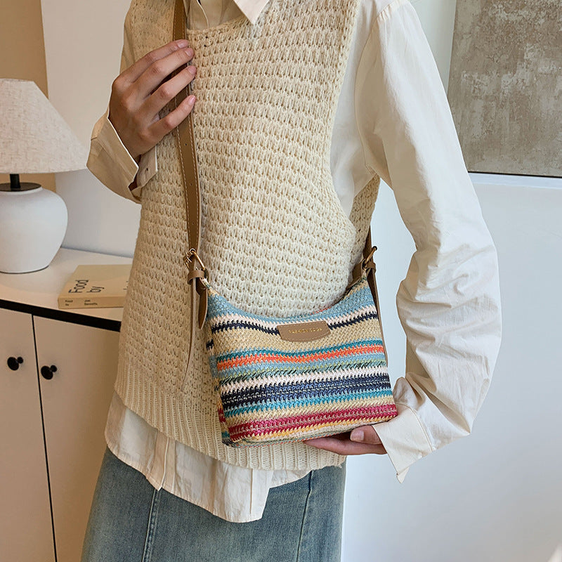 Casual Chic Woven Tote Bag