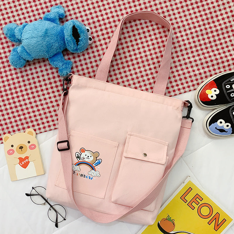 Cartoon Canvas Tote Bag
