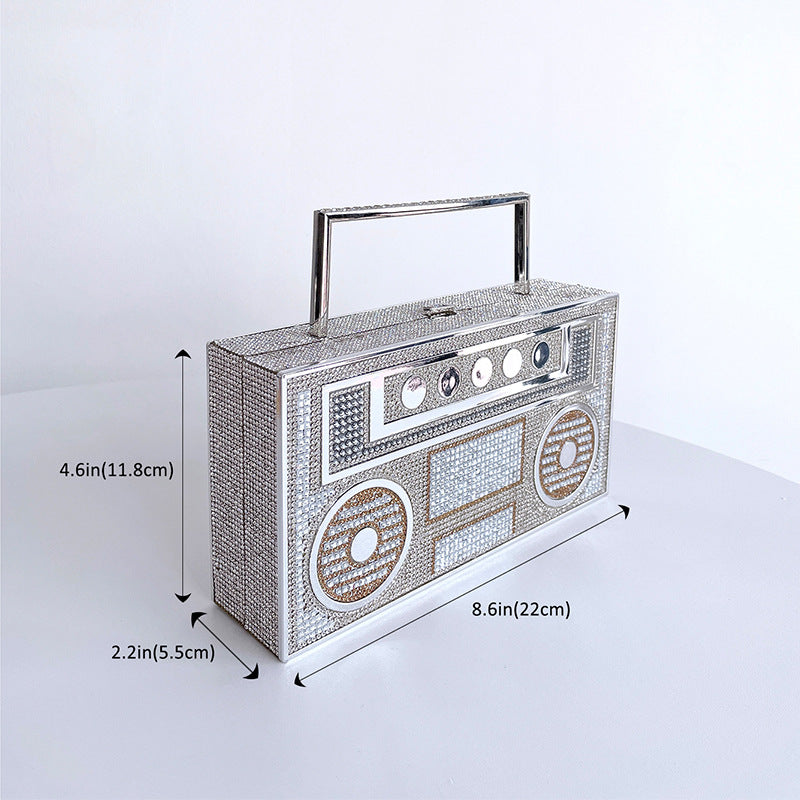 Diamonds Radio Clutch