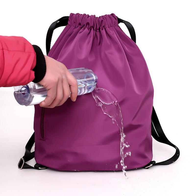 Drawstring travel backpack