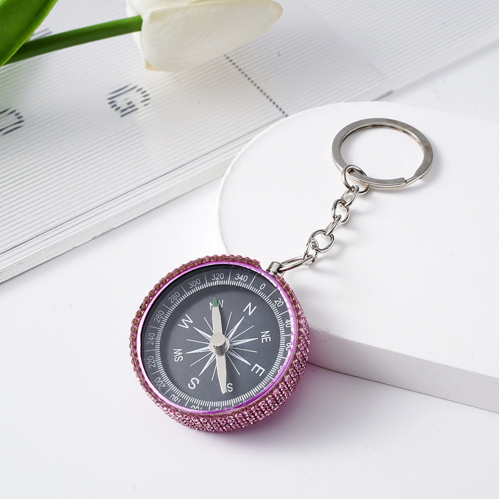 Diamond G44-2 Outdoor Mini Aluminum Alloy Compass Key Chain