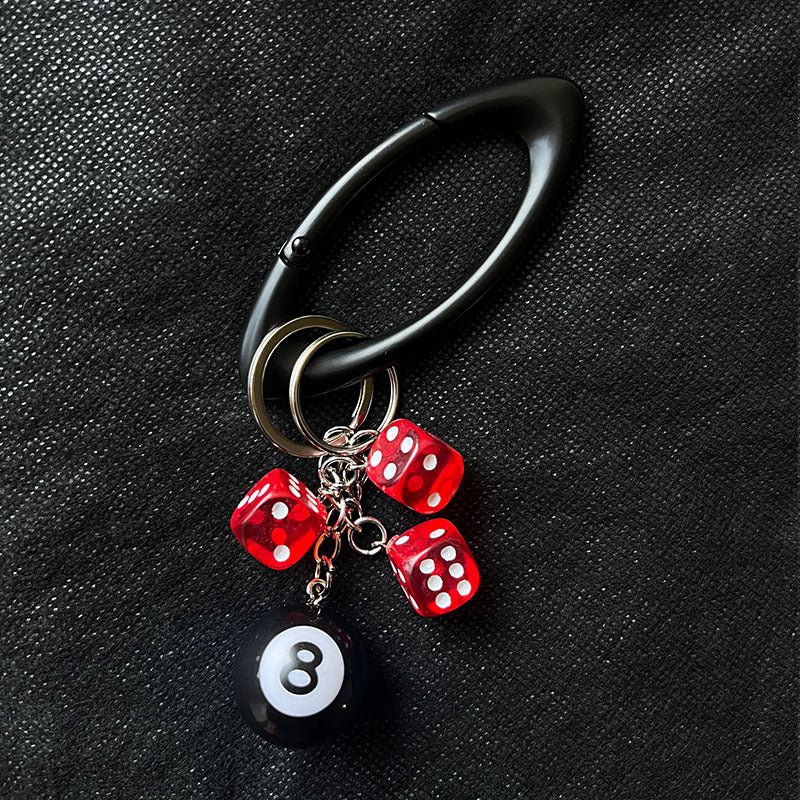 Zinc Alloy Niche Dice Waist Ornaments Fastener Handbag Pendant