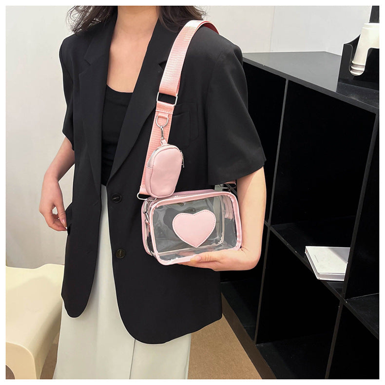 Transparent crossbody bag