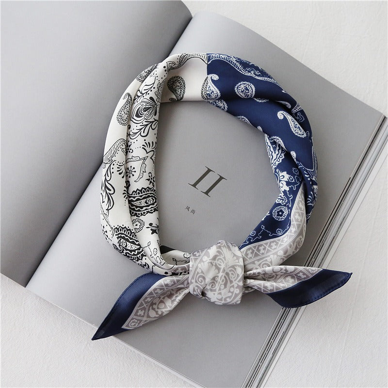 Retro artistic small square scarf - BAGMODA