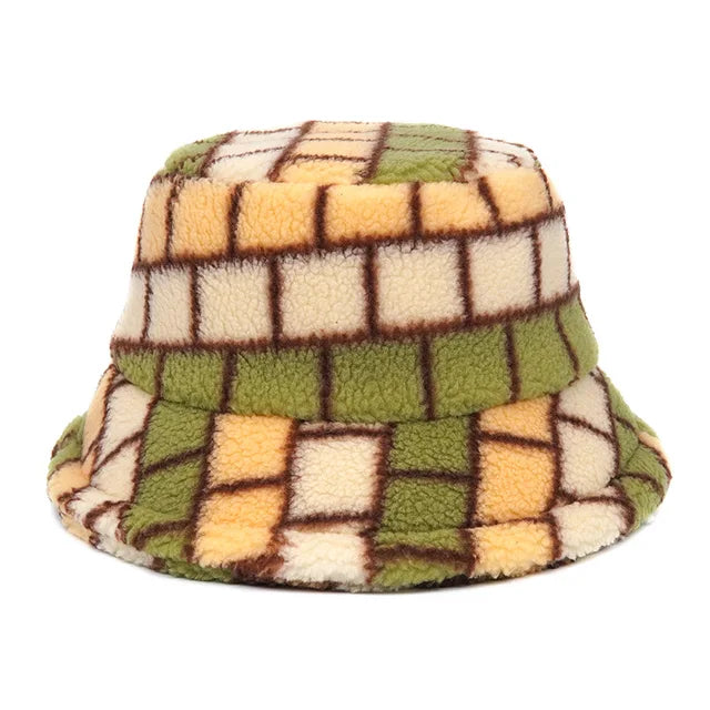 Panama Zebra Print Plush Velvet Hat