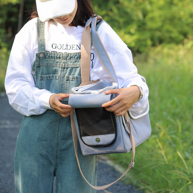 Outdoor Breathable Canvas Portable Portable Pet Bag