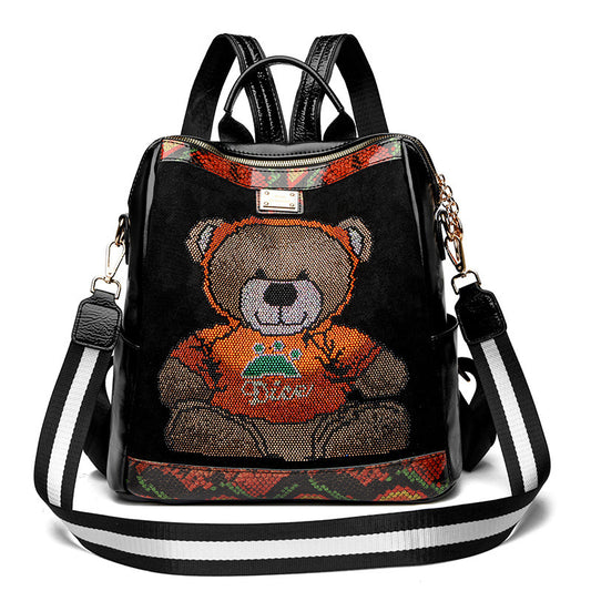 Teddy Rhinestone Backpack