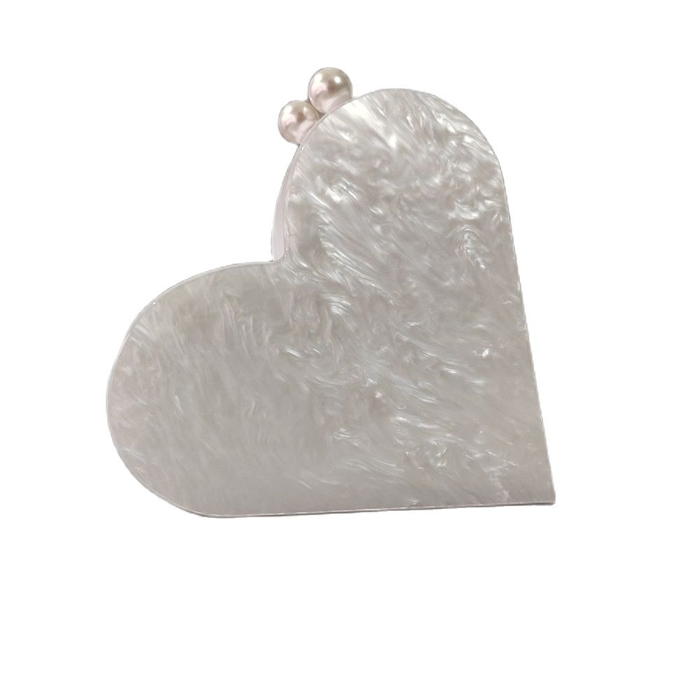 Pearl Heart Clutche