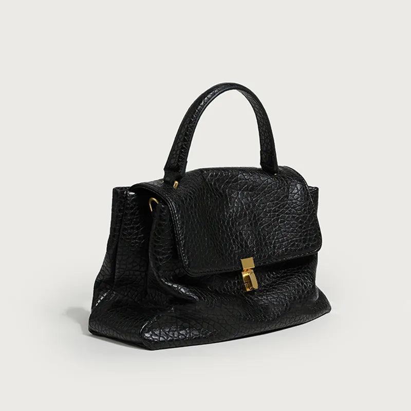 Retro Black Crocodile Pattern