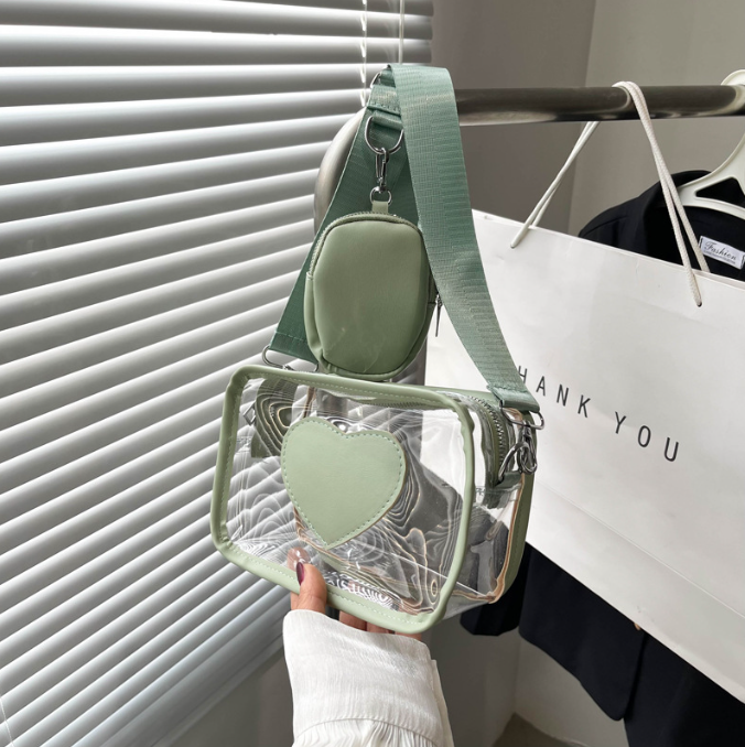 Transparent crossbody bag