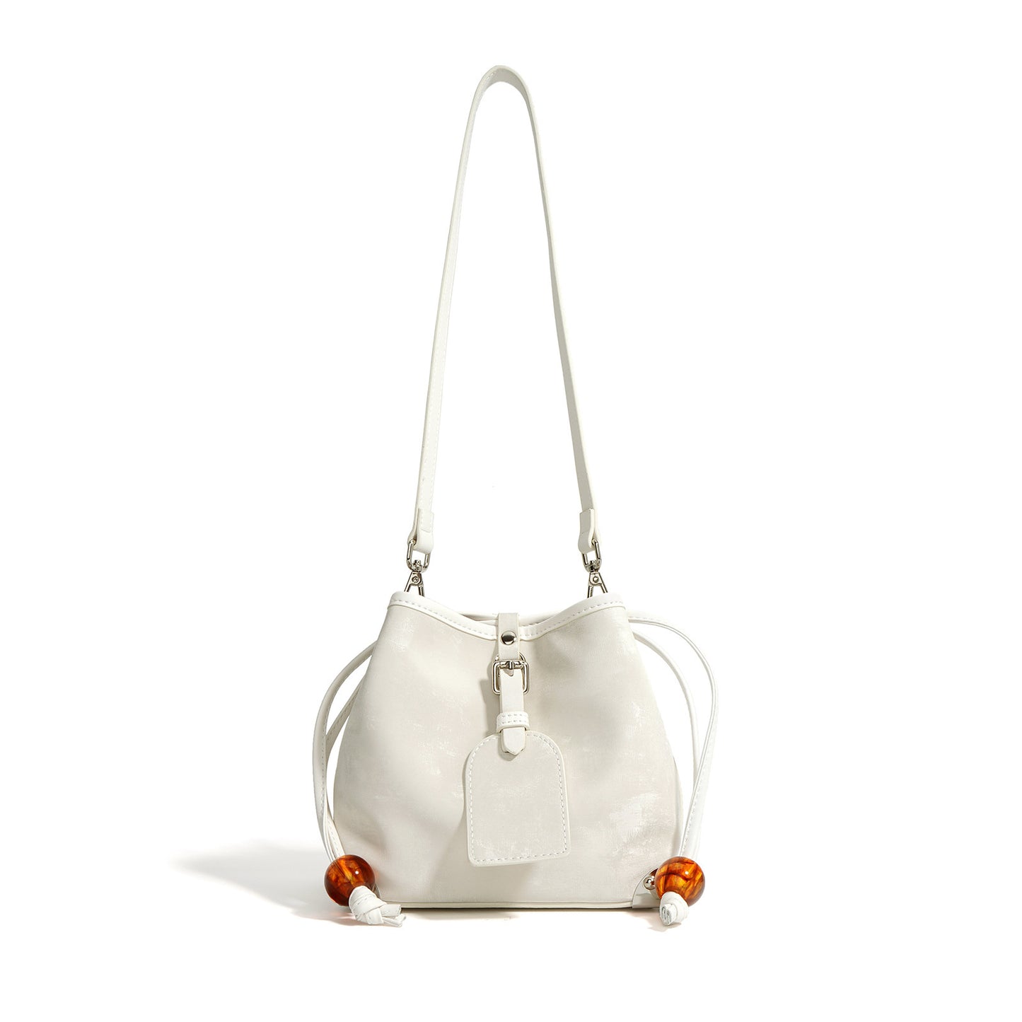 Satin Leather Shoulder Crossbody