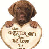 Love Dog Acrylic Key Ring Pendant