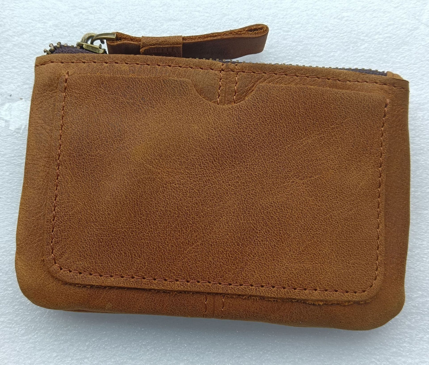 Monedero retro de cuero de Caballo Loco para hombre