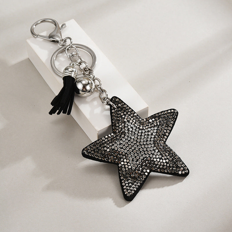 Pentagram Tassel Keychain Pendant European And American Style