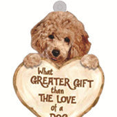 Love Dog Acrylic Key Ring Pendant