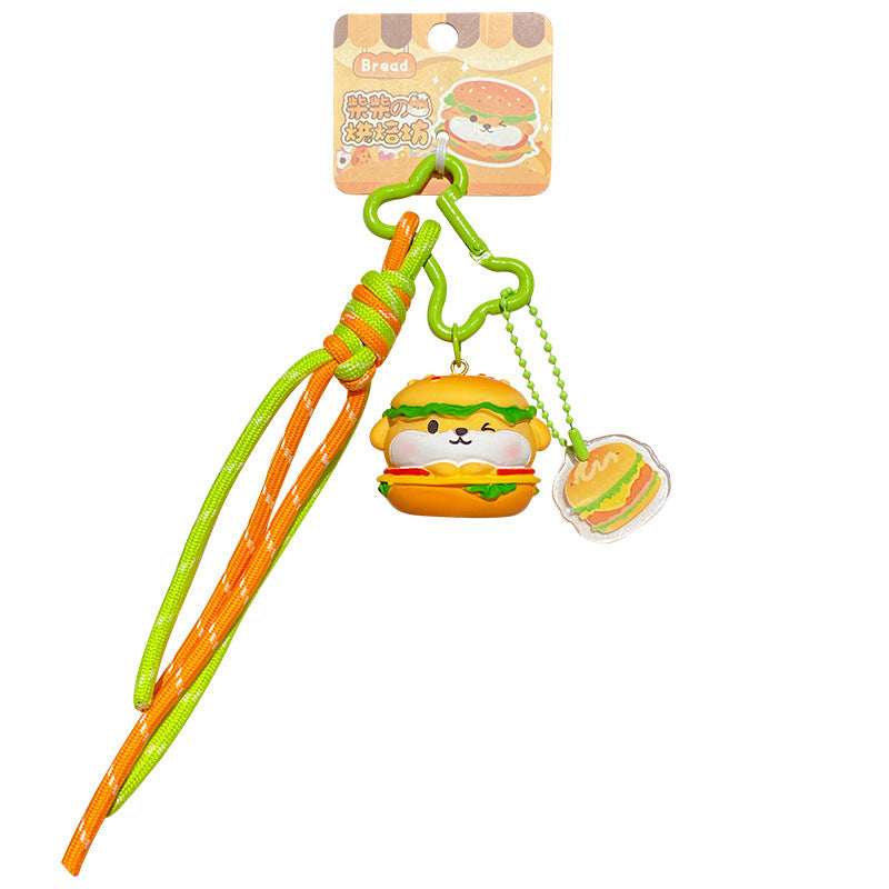 Cute Pet Shiba Inu Baking Series Keychain