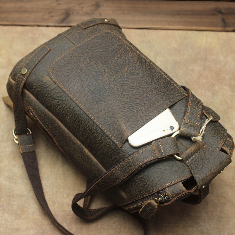 Caverton Classic Leather Backpack