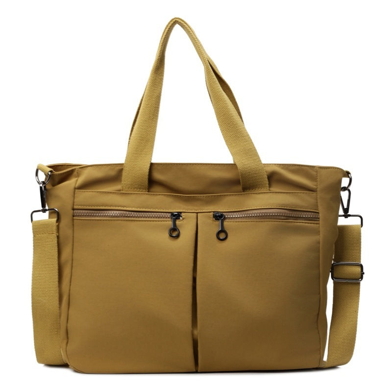 Solid Color Casual Portable Messenger Bag
