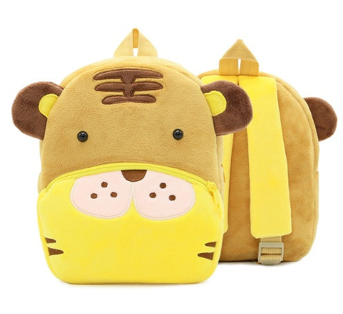 Children School Backpack Cartoon Rainbow Design Soft Plush Material For Toddler Baby Girls Kindergarten Kids School Bags
