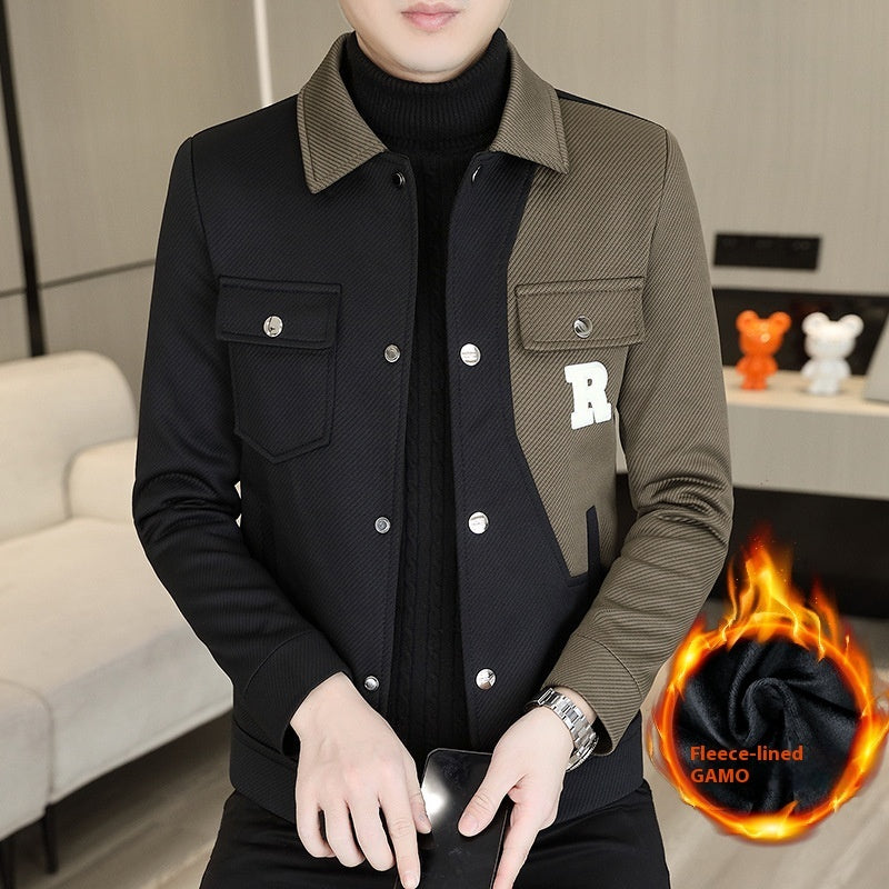 Top moderno con personalidad irregular y costuras para hombre