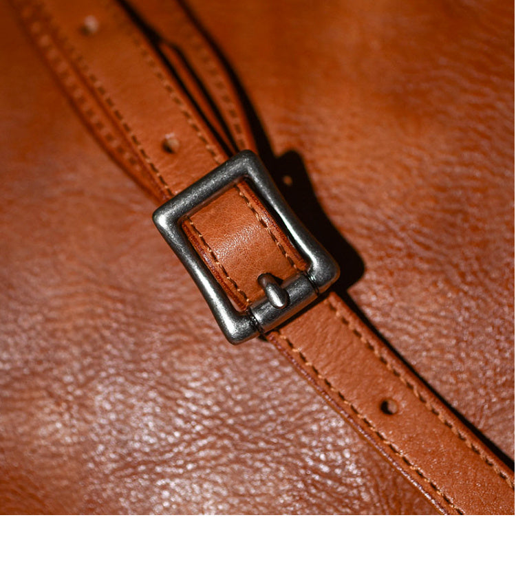 Vintage Tanned Leather Handmade