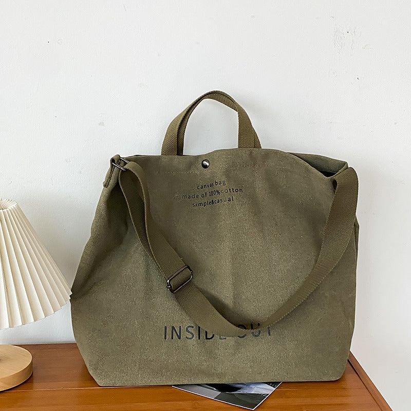 StoneWash Vintage Canvas Tote