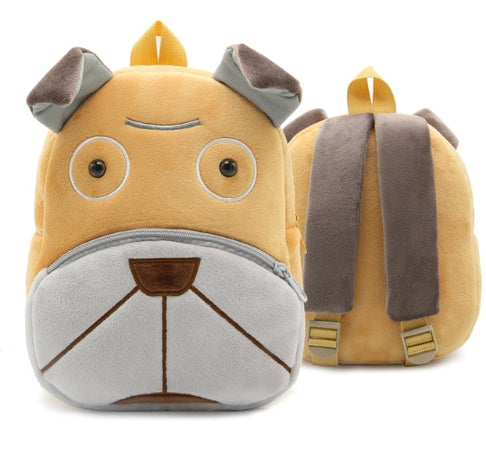 Children School Backpack Cartoon Rainbow Design Soft Plush Material For Toddler Baby Girls Kindergarten Kids School Bags