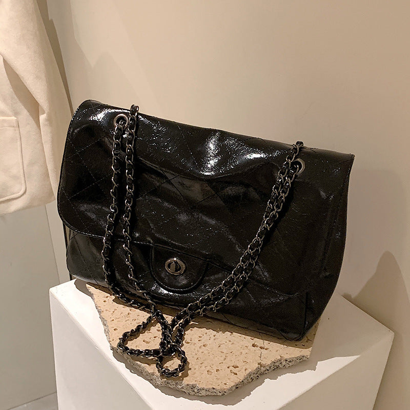 Rhombus Chain Shoulder Underarm Bag
