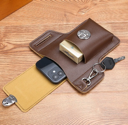 Cigarette Case Hanging Key Belt Waist Bag