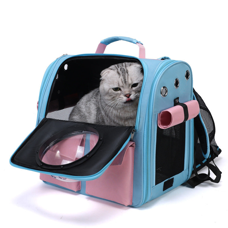 Extendable Pet Backpack Cabin Cat Out Large Capacity Dog Bag