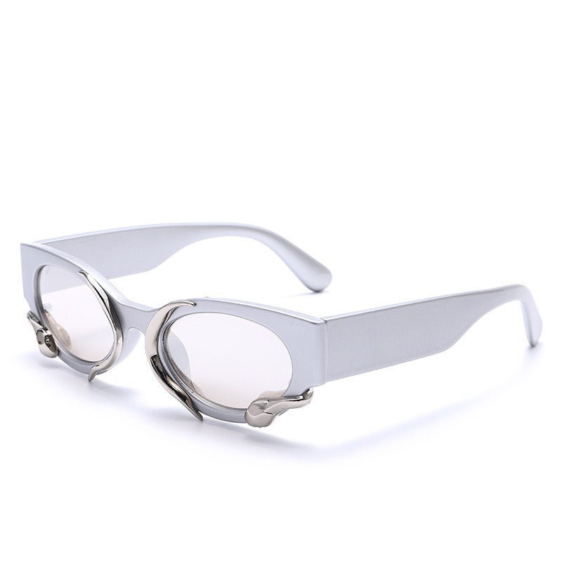 New Korean Version Of Snake Cat's Eye Sunglasses Net Red And Men's Sunglasses