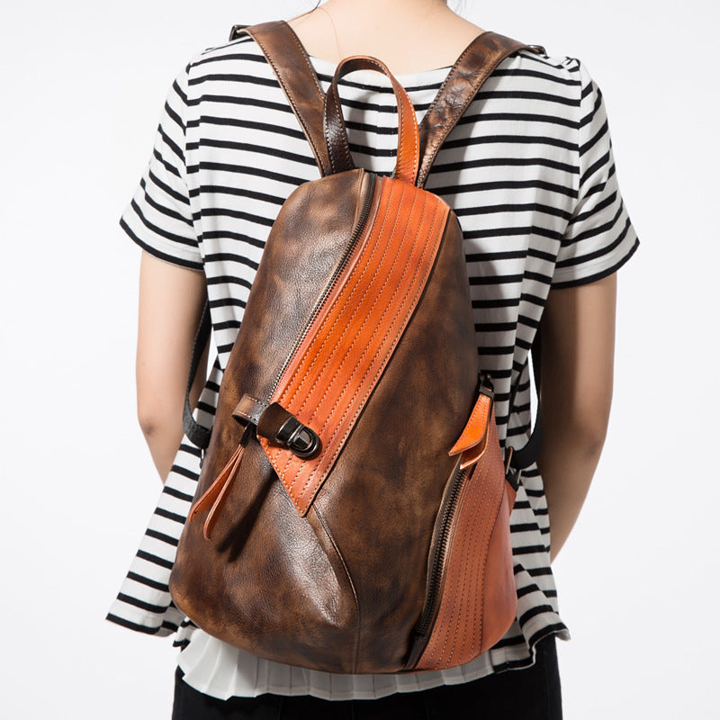 Aurévia Leather Backpack