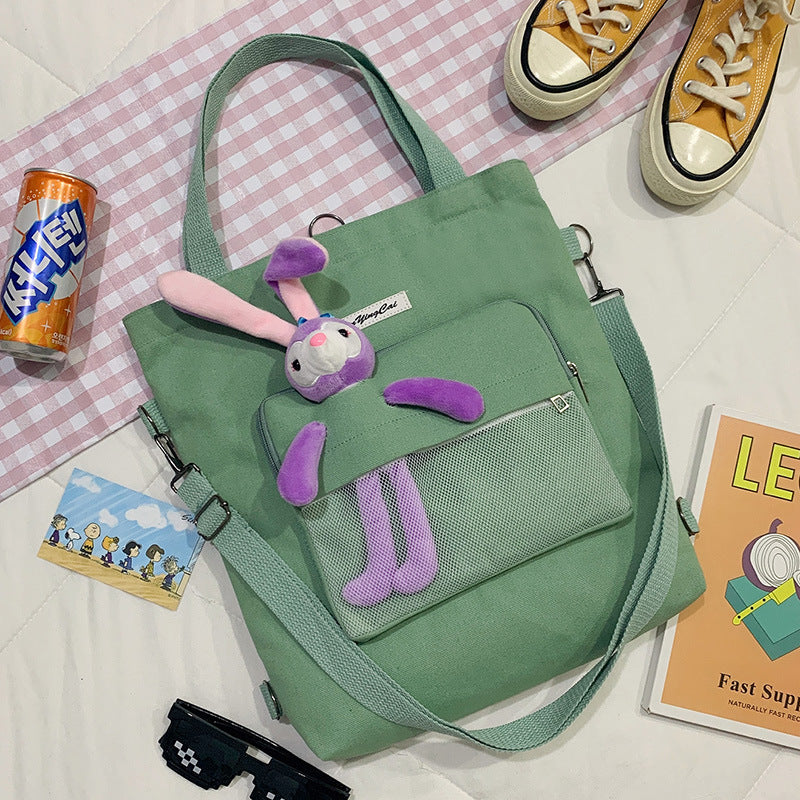 Bear Doll Multi-Purpose Canvas Bag