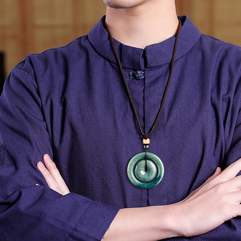 Emerald Green Men's And Women's Jade Pendant