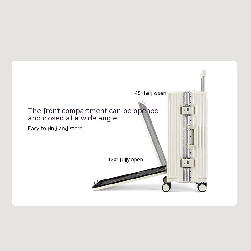 Trolley Aluminum Frame Front Opening Luggage