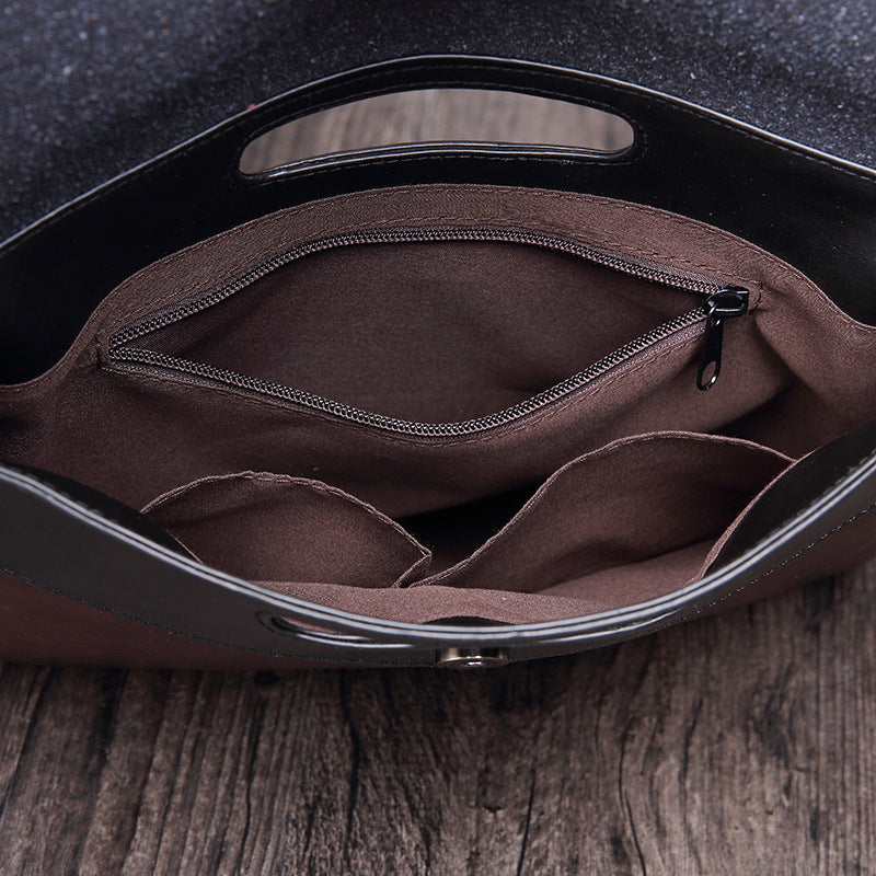 Men's Horseskin Trend Clutch File Bag