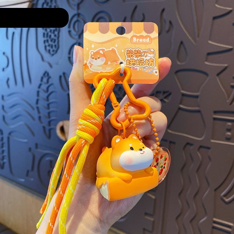 Cute Pet Shiba Inu Baking Series Keychain