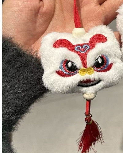 Chinese Style Plush Lion Tassel Ornament
