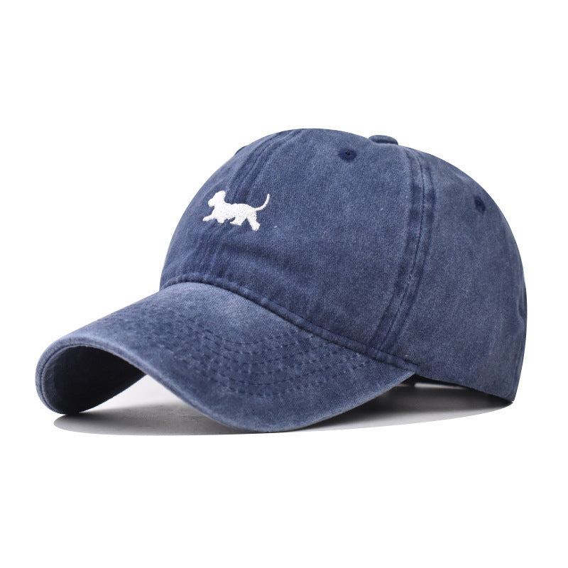 Washed-out Vintage Sun Hat Female Curved Brim Distressed