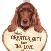 Love Dog Acrylic Key Ring Pendant