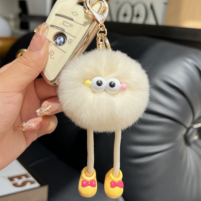 Plush Big Long Leg Small Briquette Key Ring