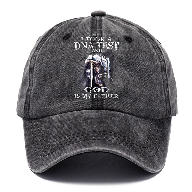 Washed Cotton Printed Old Dad Hat Men's Retro