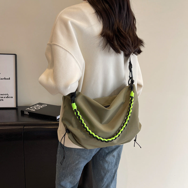 Orange Nylon Messenger