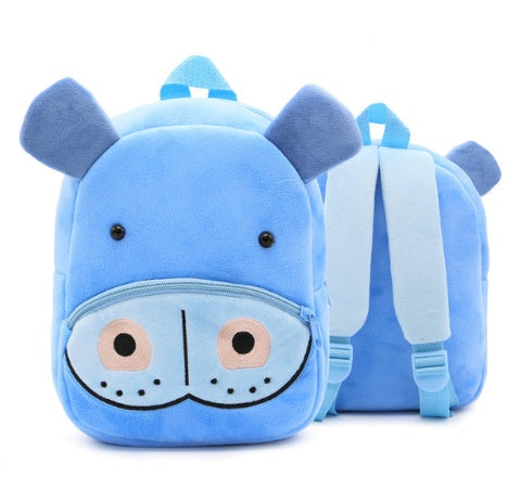 Children School Backpack Cartoon Rainbow Design Soft Plush Material For Toddler Baby Girls Kindergarten Kids School Bags