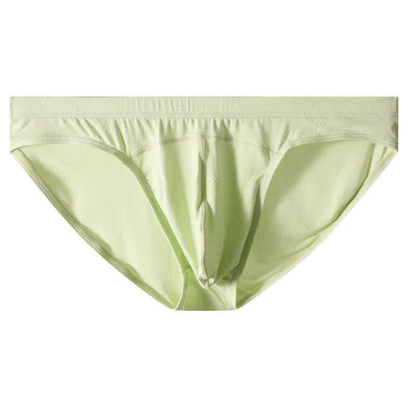 Briefs Modal Low Waist Jacquard Ice Silk Underwear