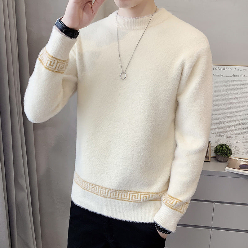 Mink High Collar Sweater Men's Undercoat